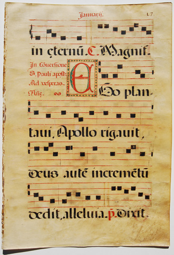 Missale Festivum original parchment from 1649